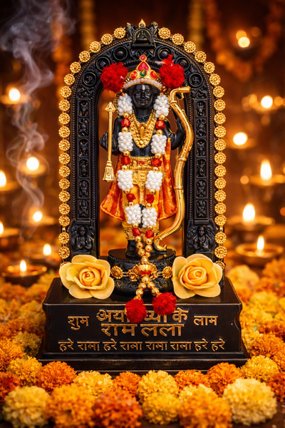 Shri Ram Lalla Murti Gold Finish- Ayodhya Mandir